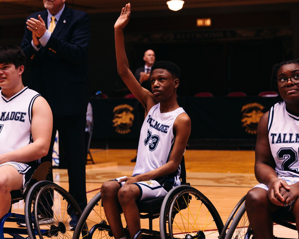 Tallmadge wheelchair basketball team..