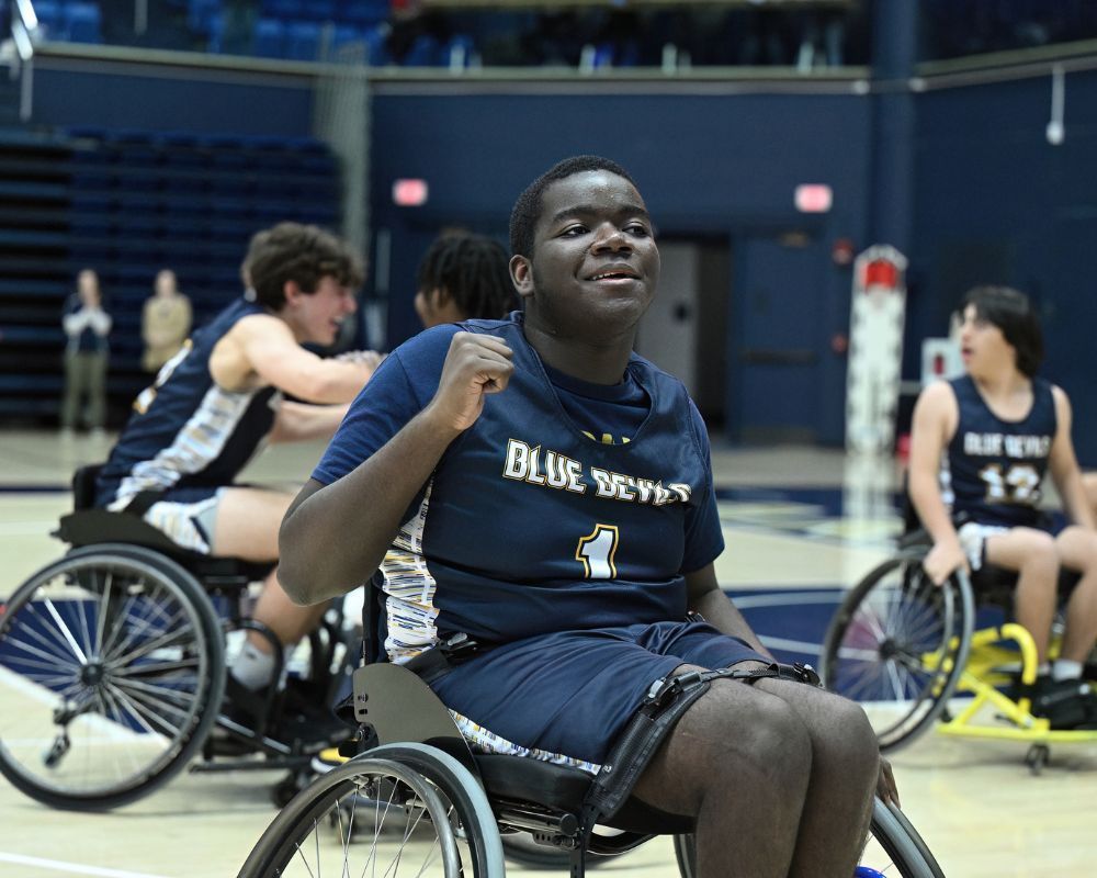 Tallmadge wheelchair basketball team.