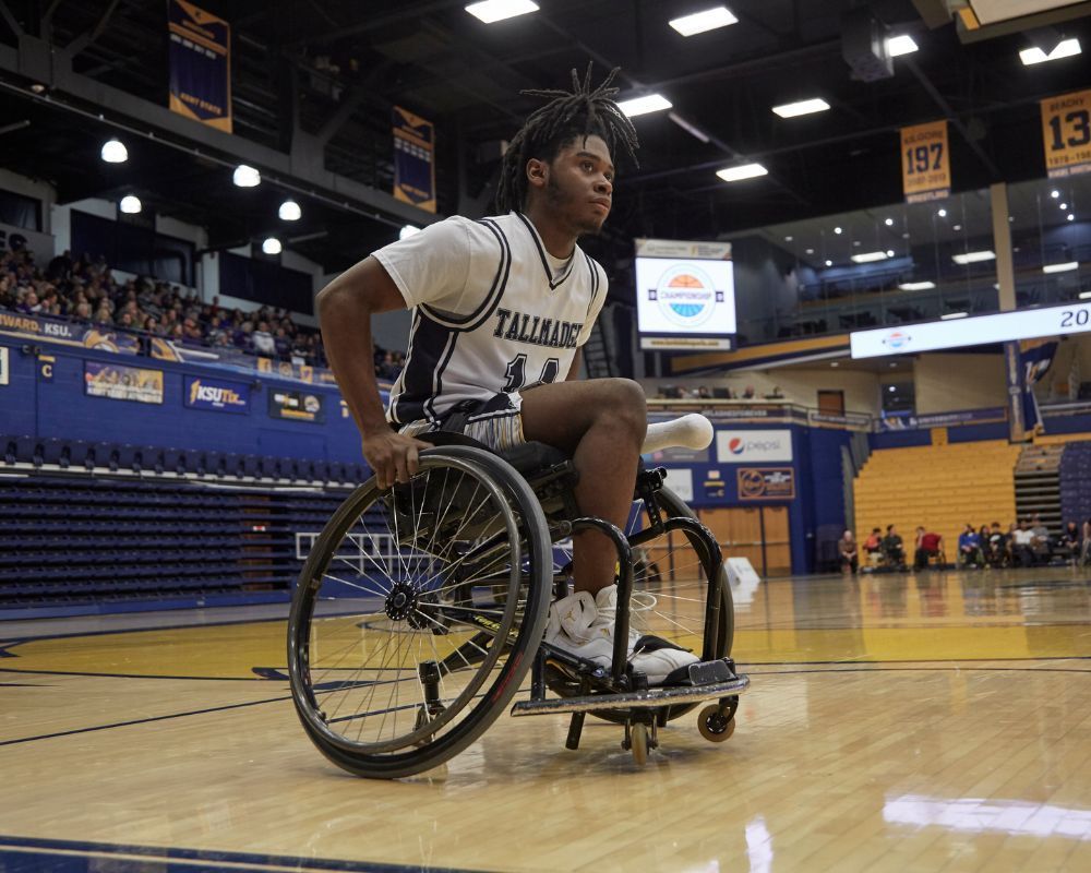 Tallmadge wheelchair basketball team.