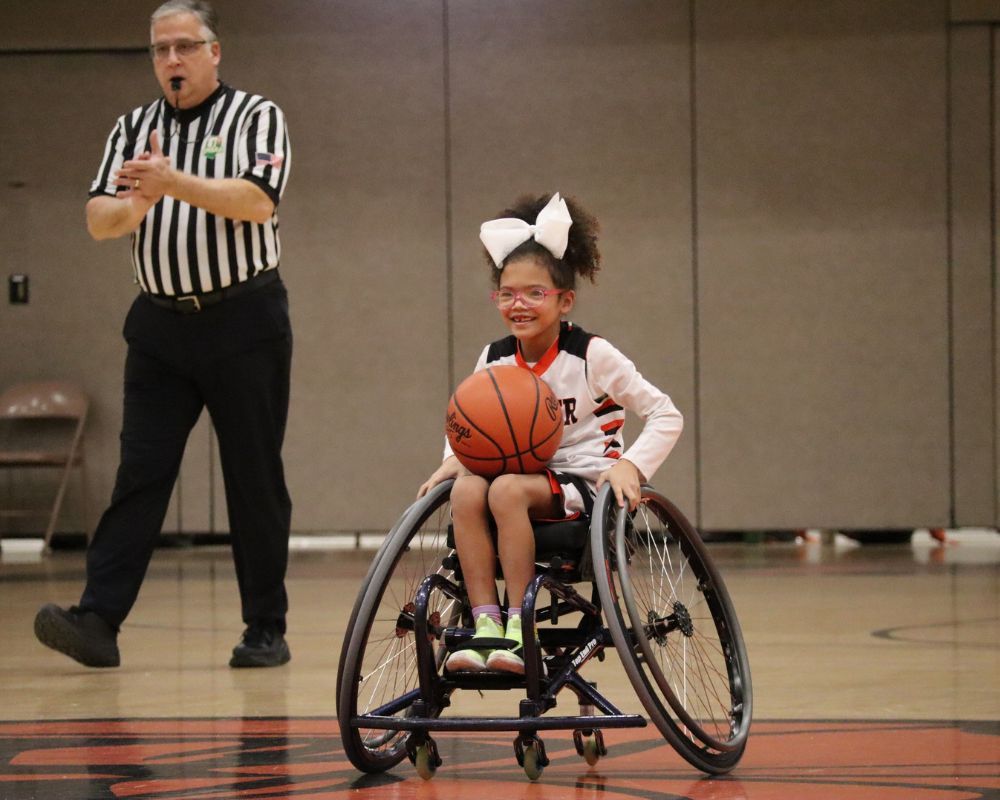 North Canton wheelchair basketball team. 