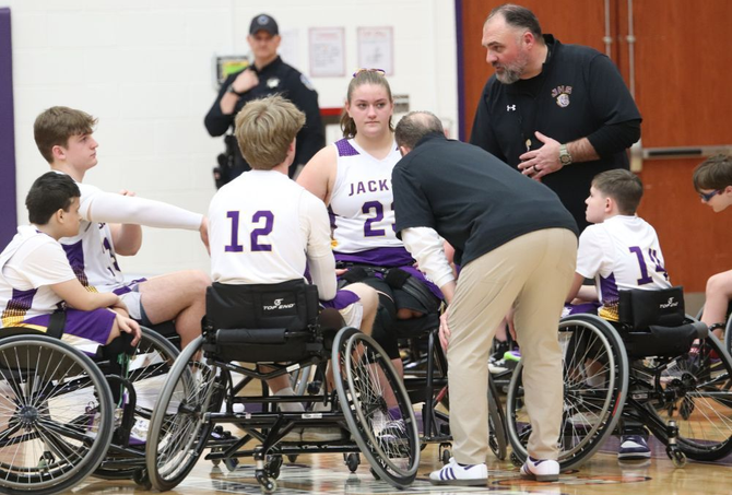 Jackson polar bears wheelchair basketball team. 