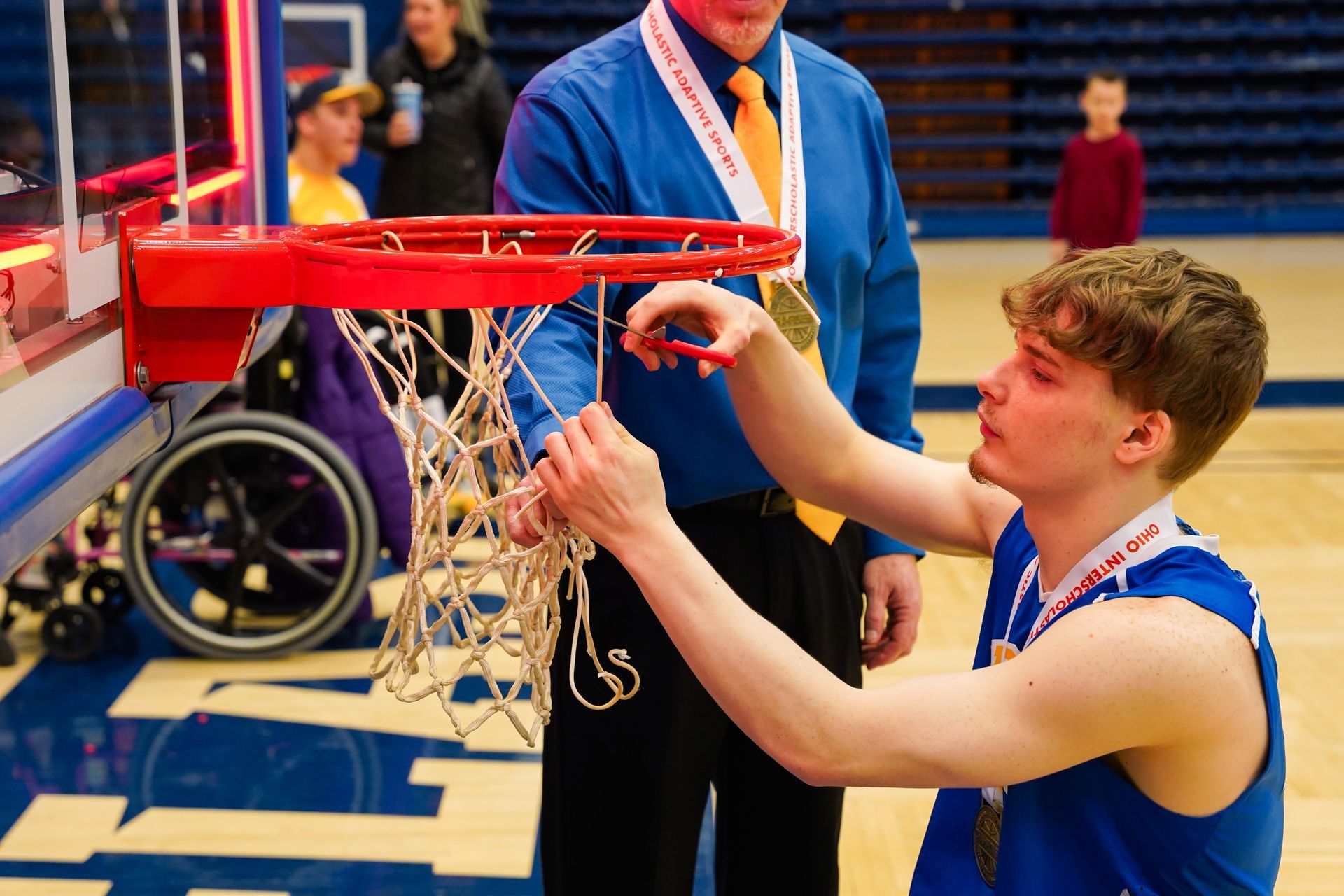 Wooster wheelchair basketball team. 