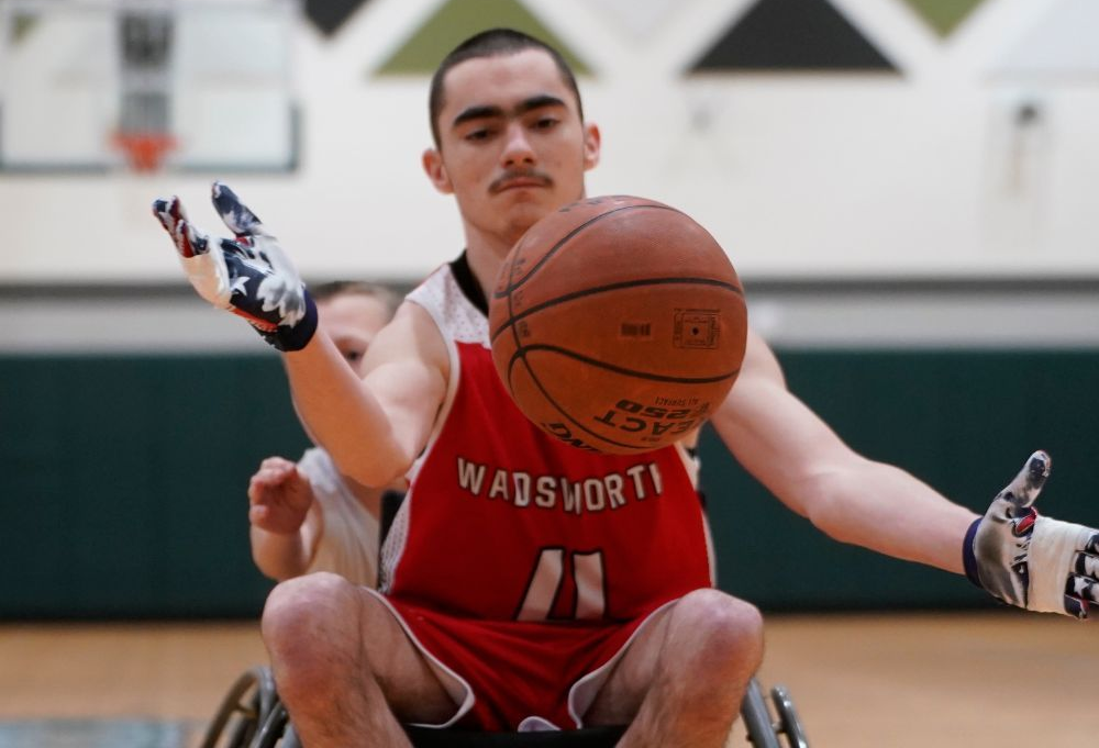 Wadsworth wheelchair basketball team. 