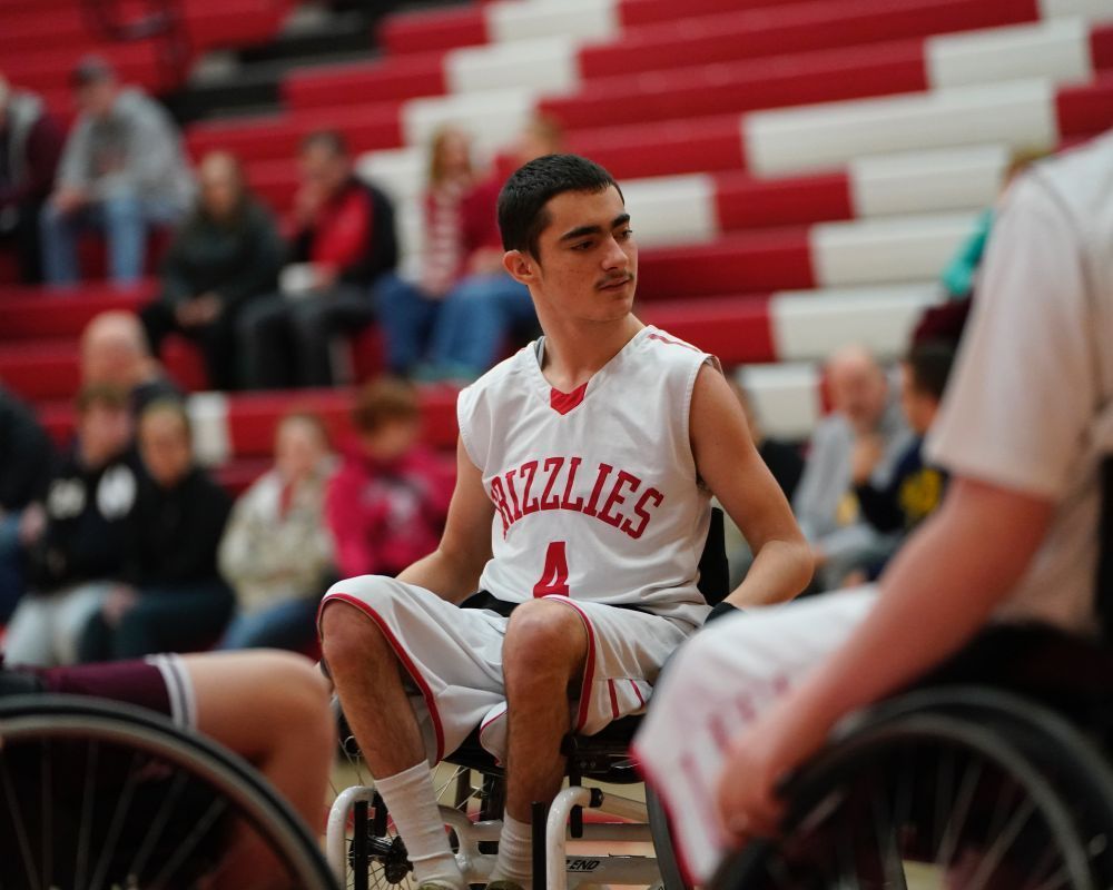 Wadsworth wheelchair basketball team.