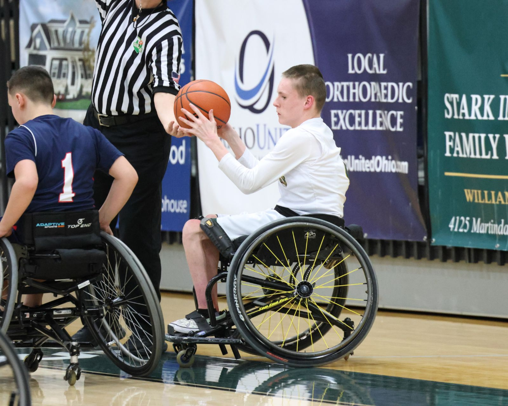 Plain Local wheelchair basketball team.