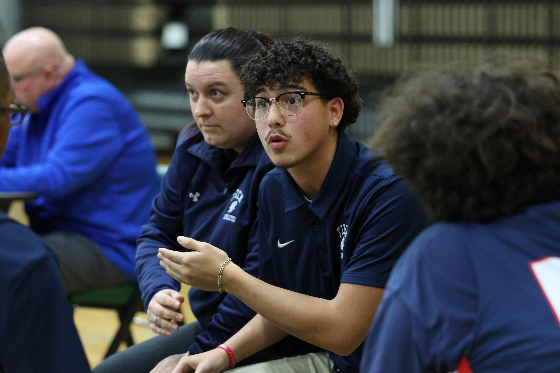 Austintown falcons wheelchair basketball team. 
