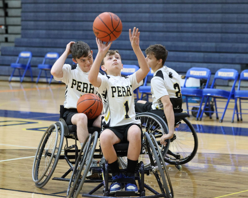 Perry wheelchair basketball team. 