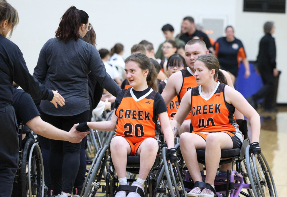 Beavercreek wheelchair basketball team.