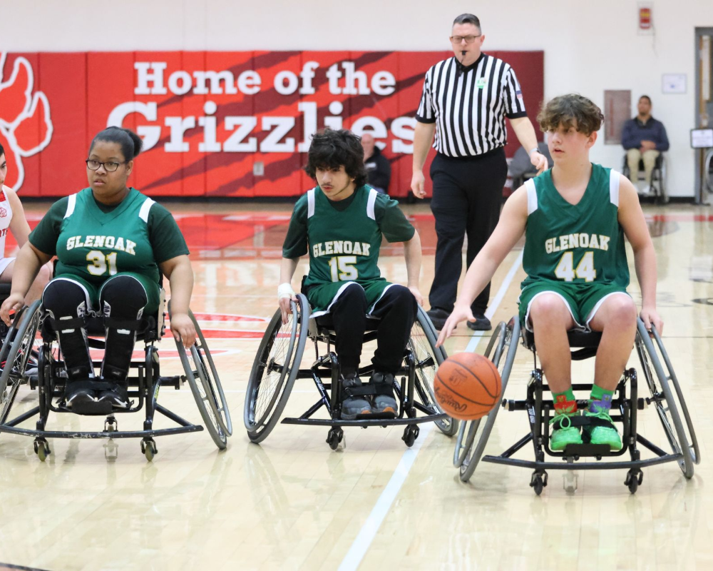 Plain Local wheelchair basketball team.
