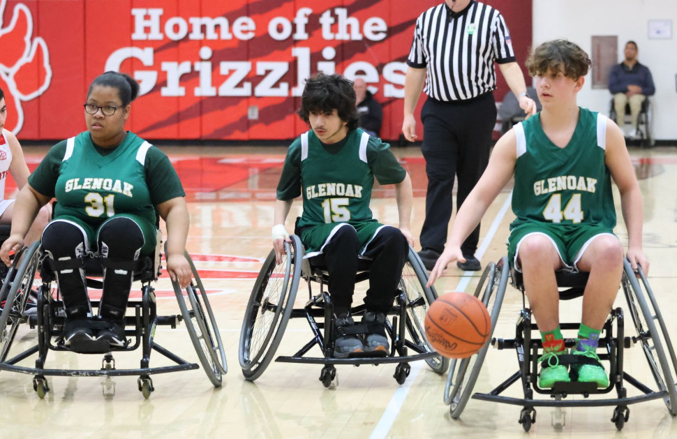 Plain Local wheelchair basketball team.
