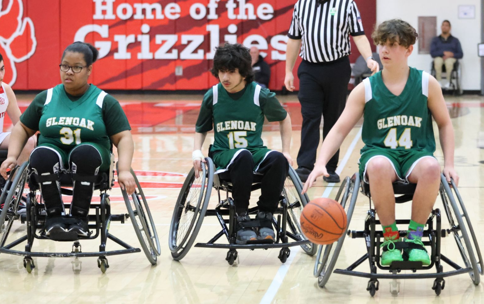 Plain Local wheelchair basketball team.