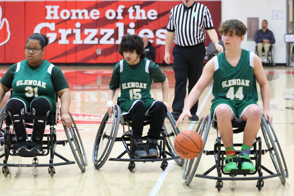 Plain Local wheelchair basketball team.