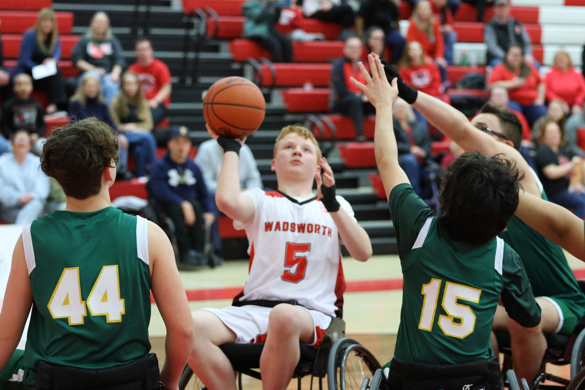 Wadsworth Wheelchair basketball team.