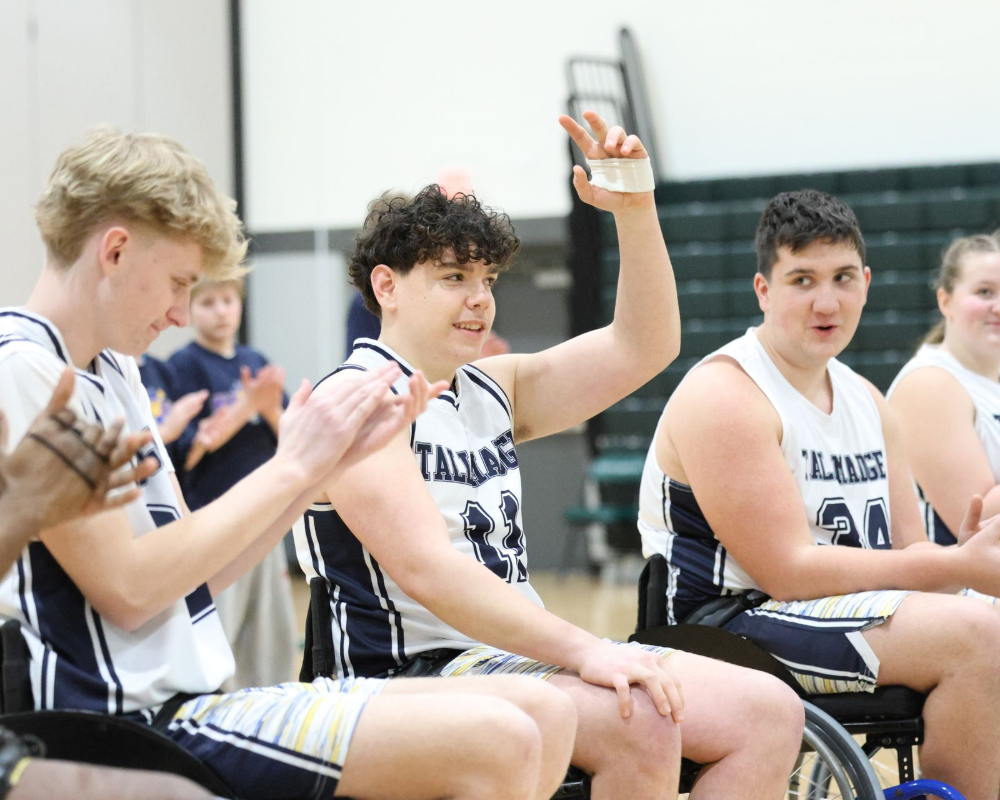 Tallmadge wheelchair basketball team.