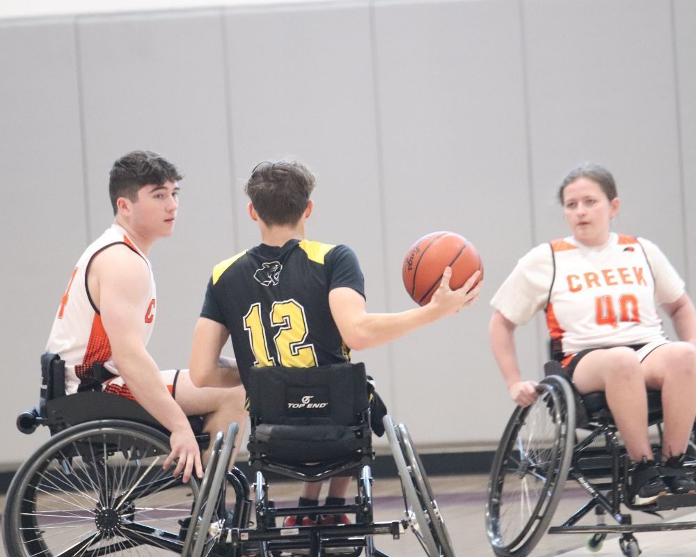 Beavercreek wheelchair basketball team.