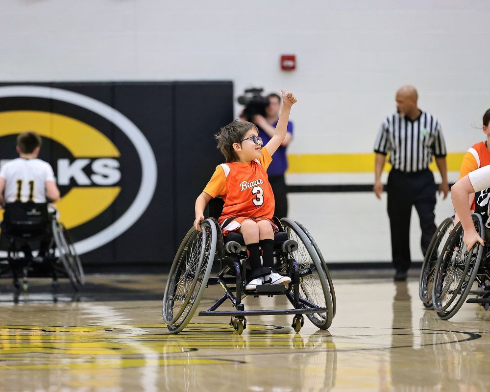 Beavercreek wheelchair basketball team.