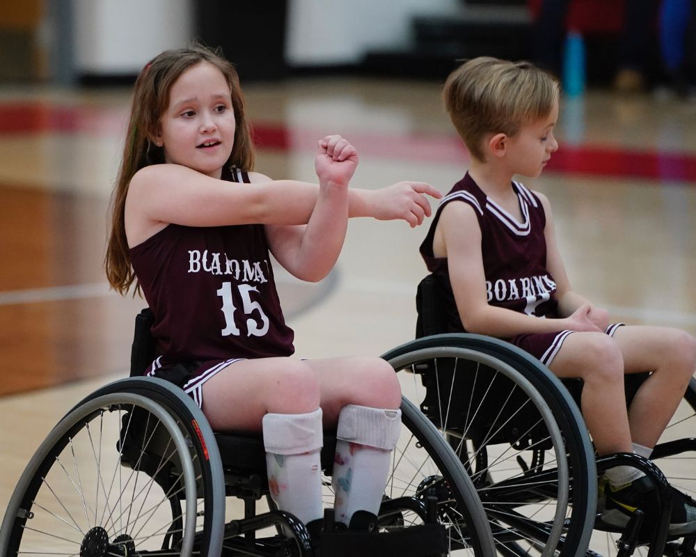 Boardman  wheelchair basketball team. 