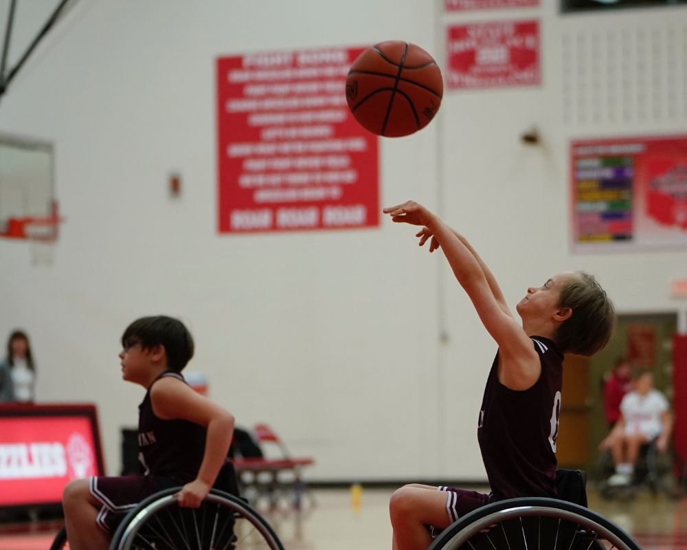 Boardman  wheelchair basketball team. 