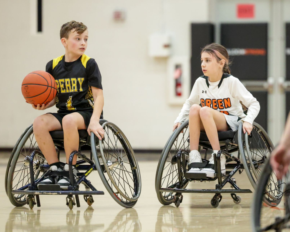 Perry wheelchair basketball team. 