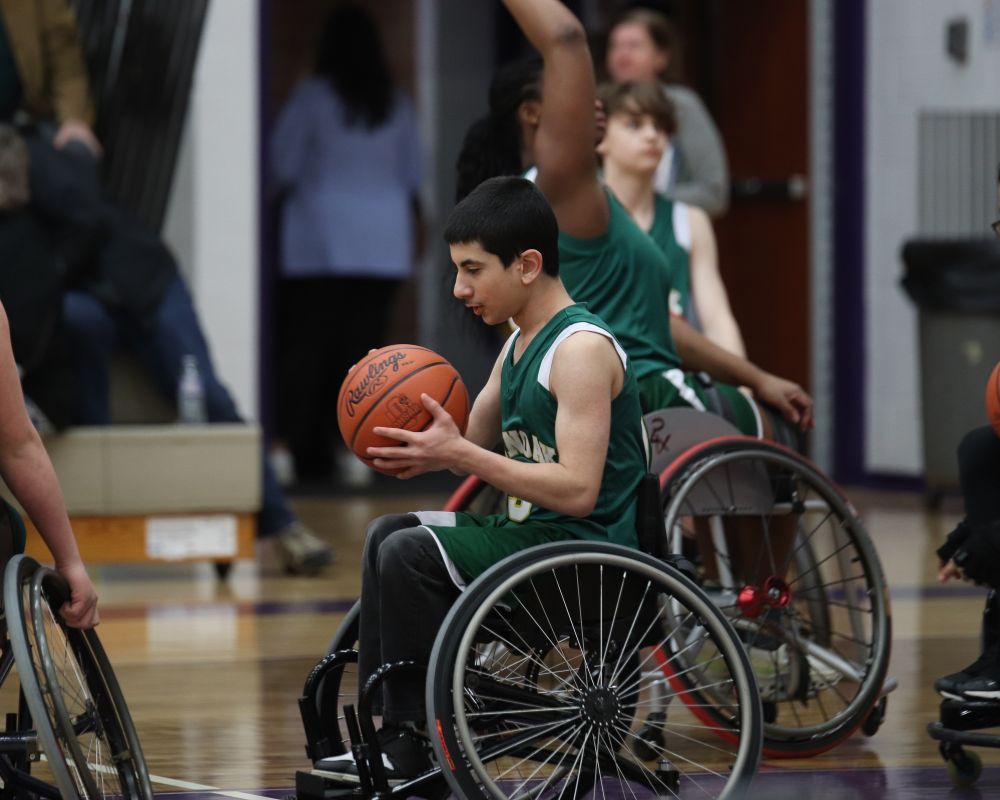 Plain Local wheelchair basketball team.