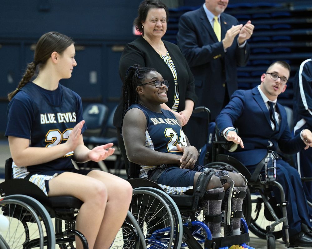 Tallmadge wheelchair basketball team.
