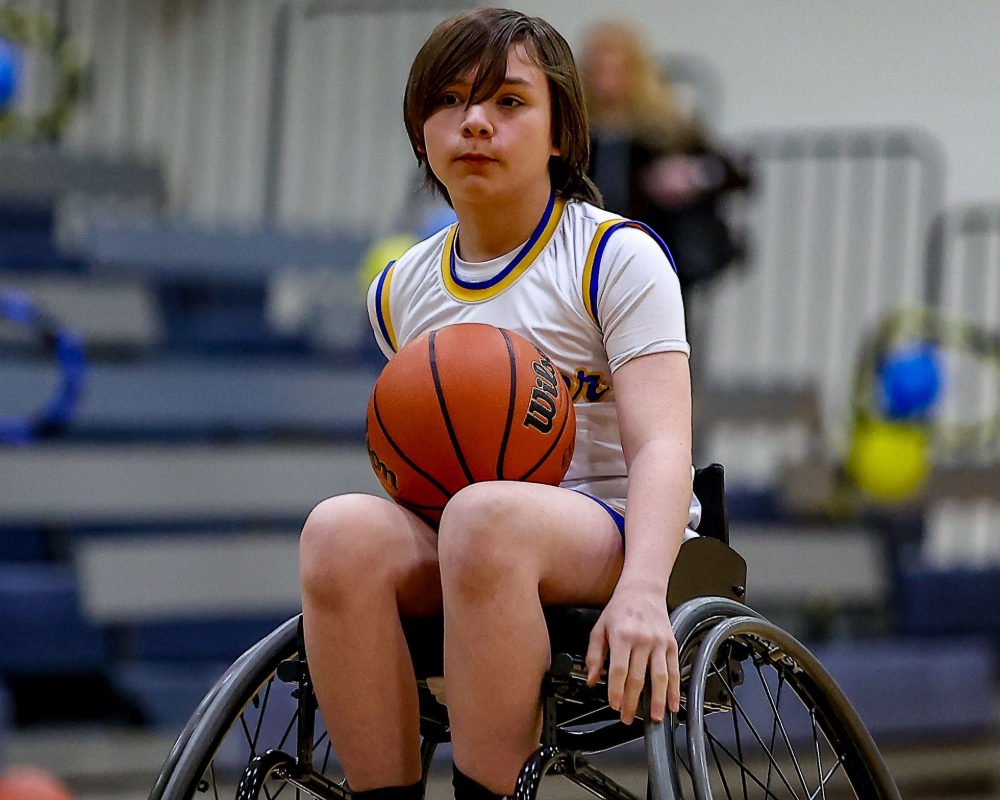 Wooster wheelchair basketball team.