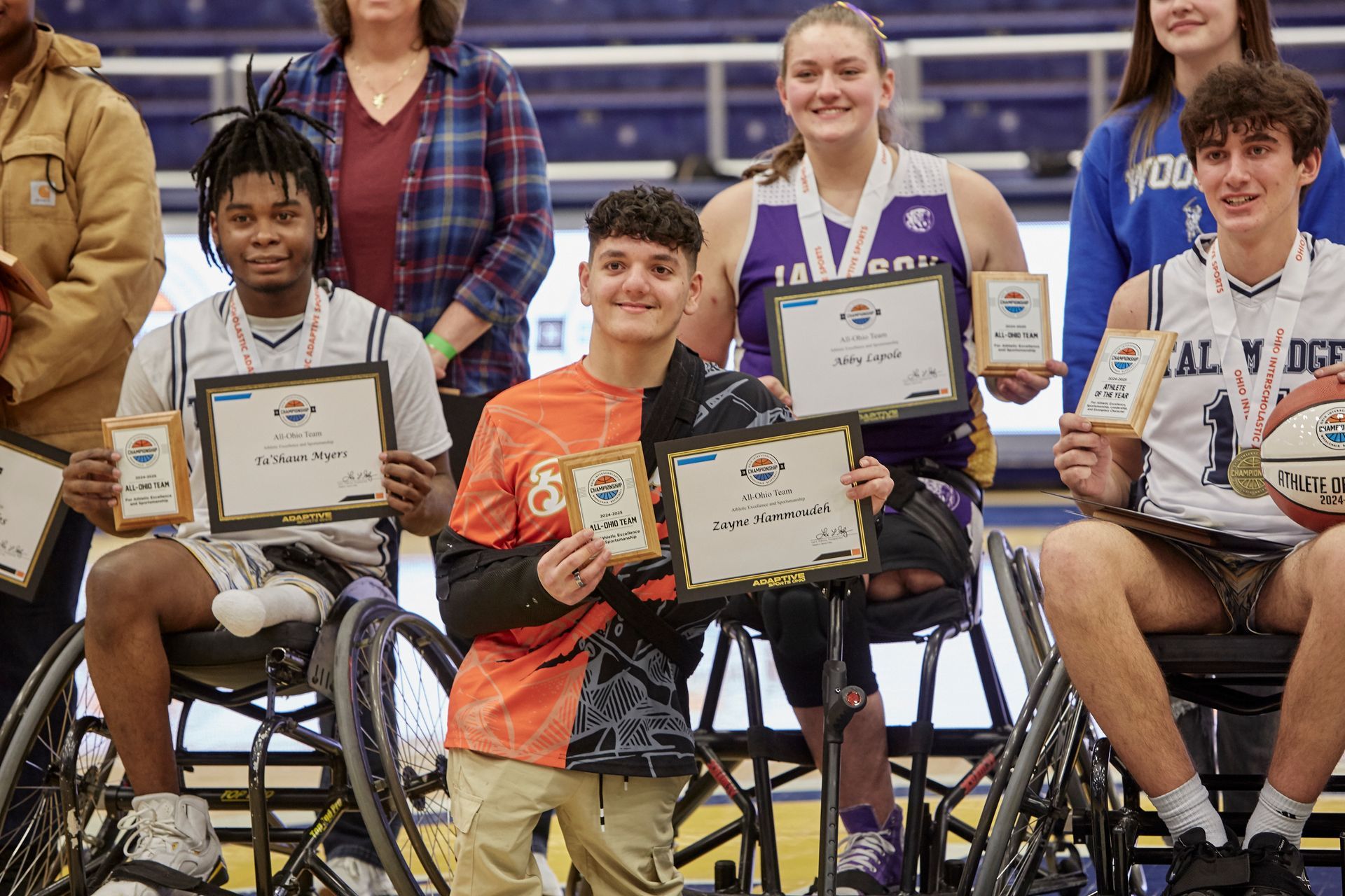 Wheelchair basketball awards.