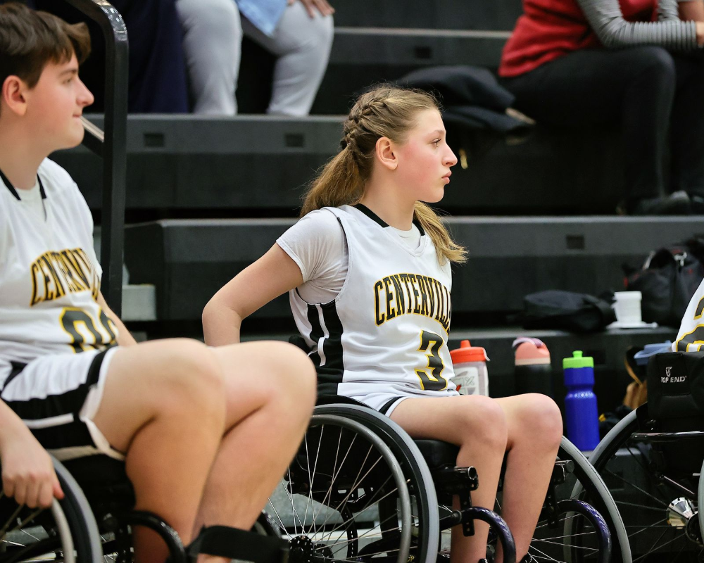 Centerville wheelchair basketball team. 