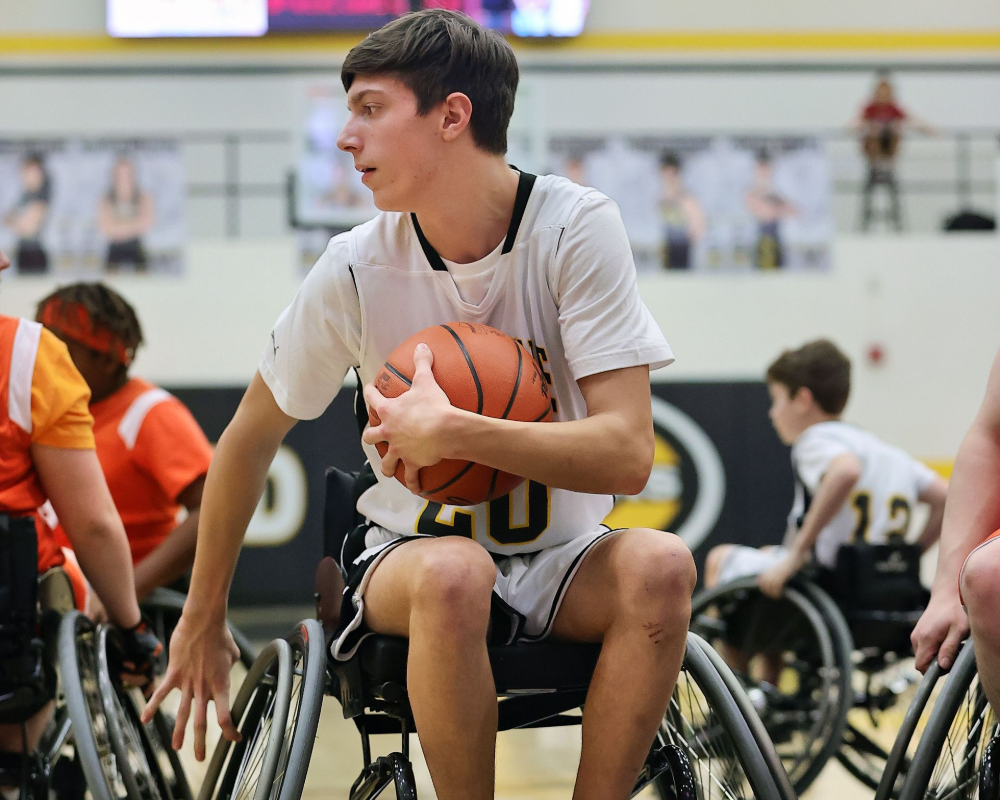 Centerville wheelchair basketball team. 