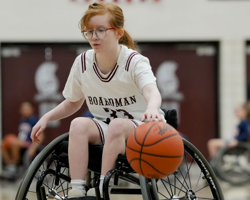 Boardman  wheelchair basketball team. 