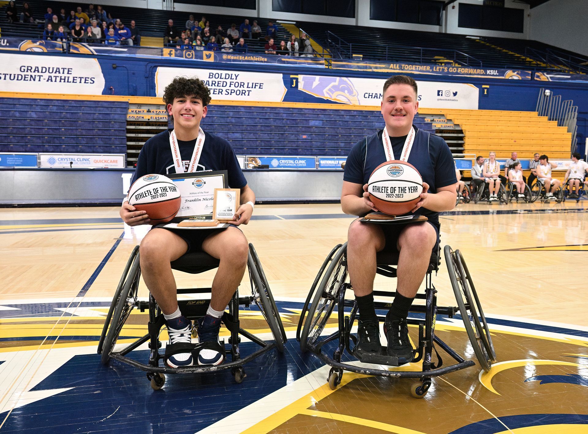 Austintown wheelchair basketball team. 