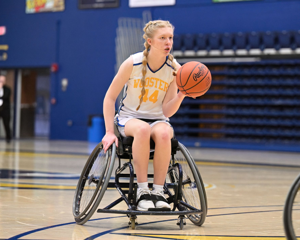 Wooster wheelchair basketball team.