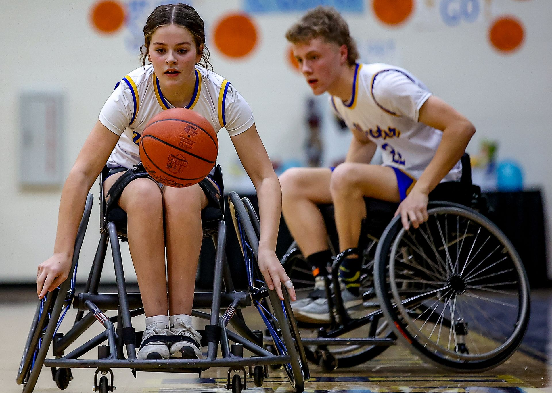 Wooster wheelchair basketball team.