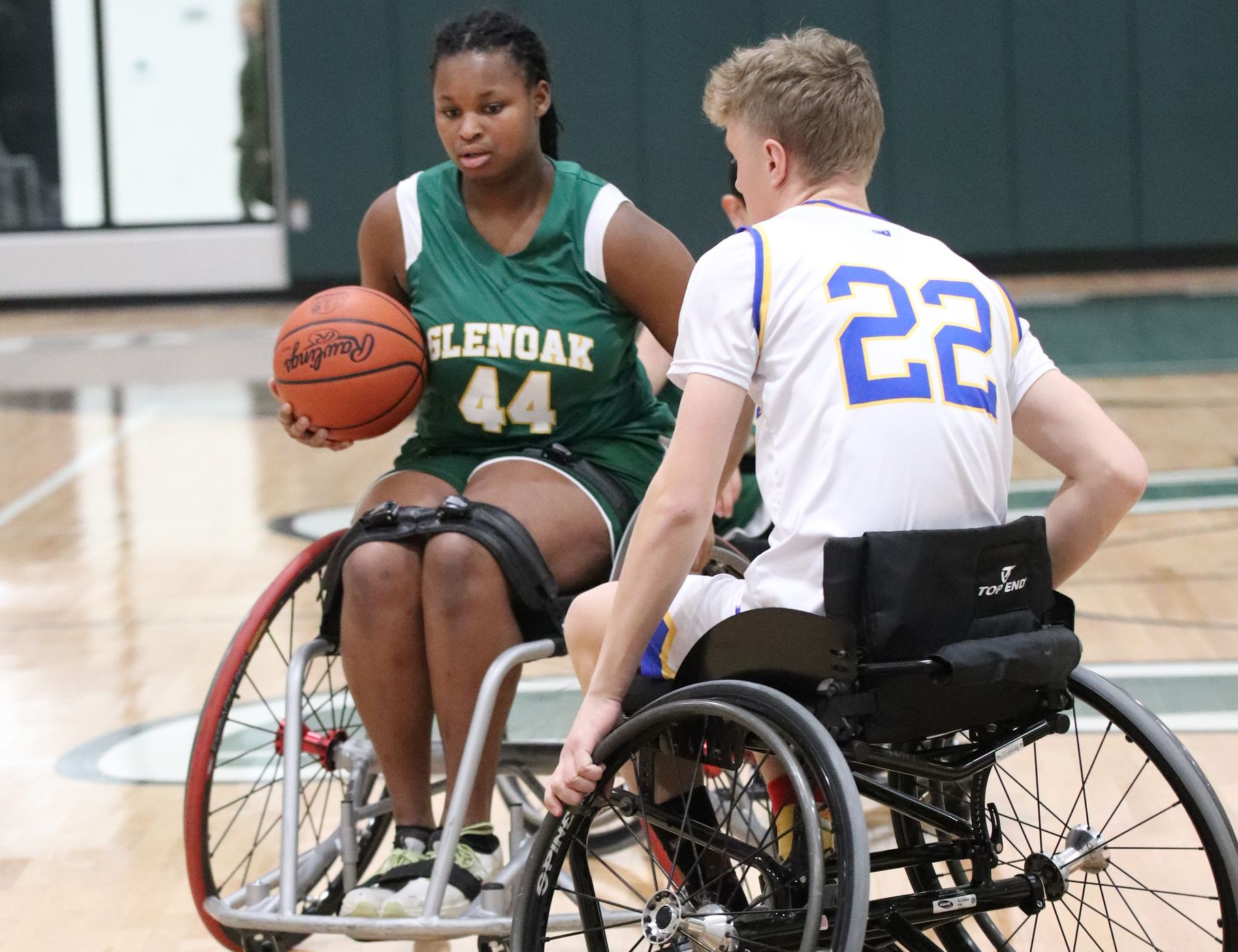 Wheelchair basketball official. 