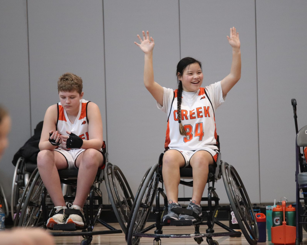 Beavercreek wheelchair basketball team.