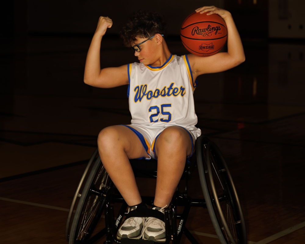 Wooster wheelchair basketball team.