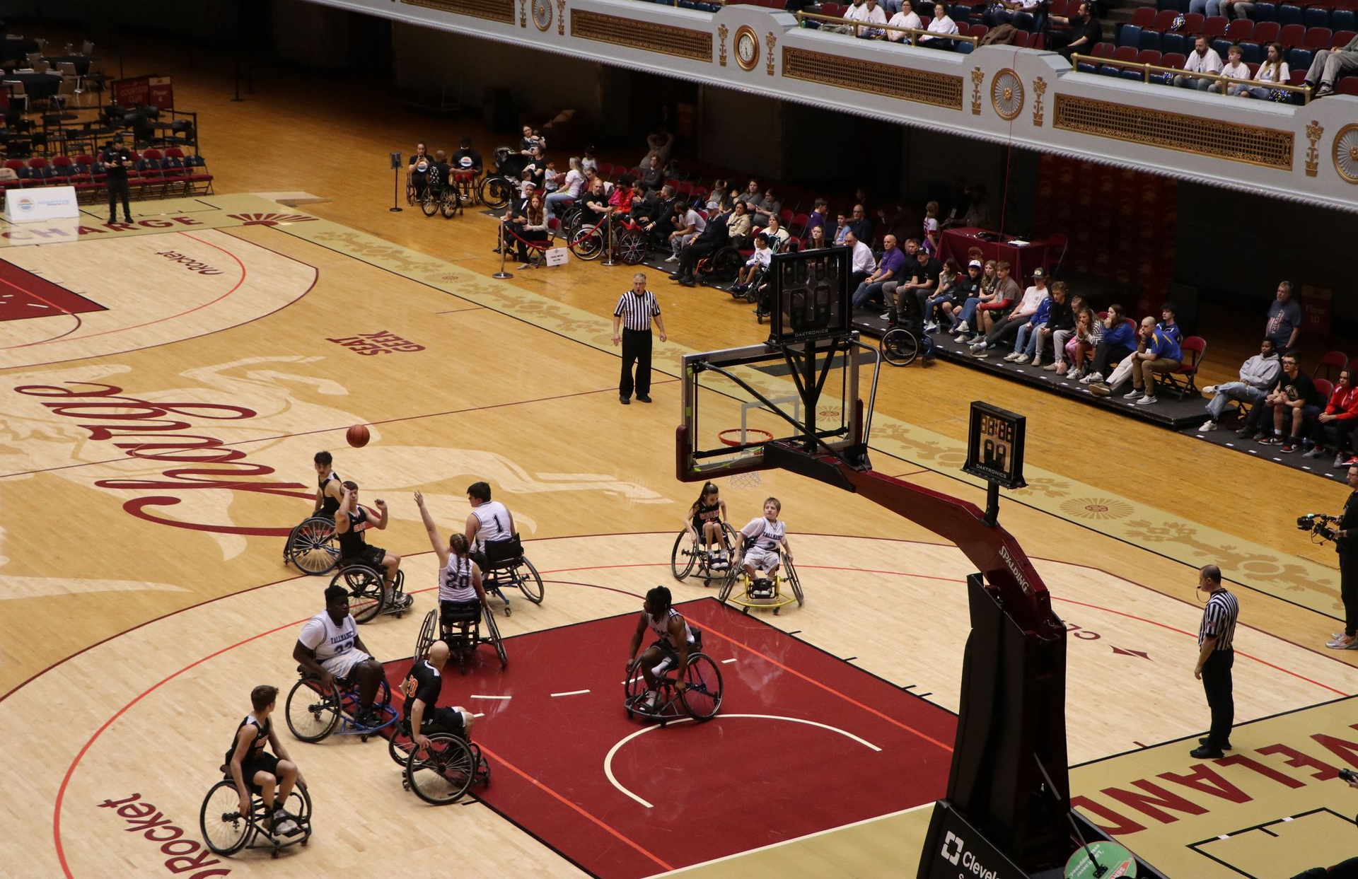 Wheelchair basketball state championship.