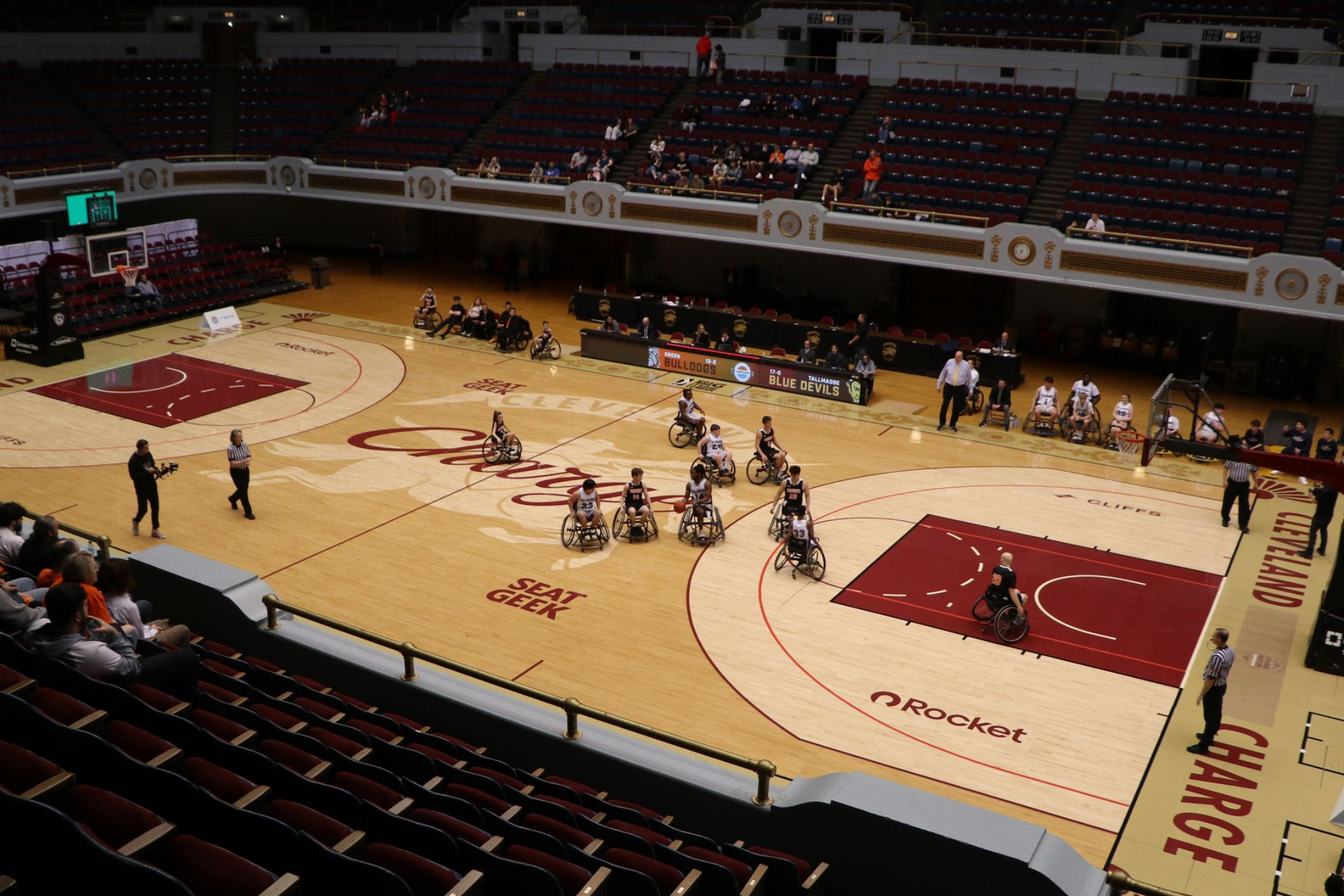 Wheelchair basketball state championship. 