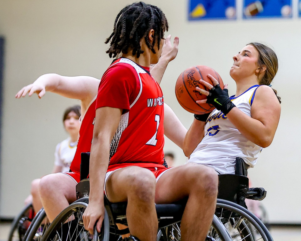 Wadsworth wheelchair basketball team.