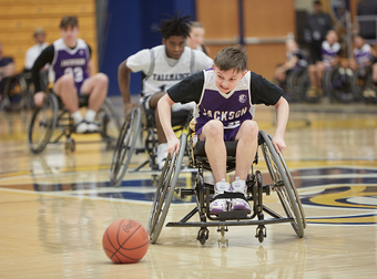 Jackson polar bears wheelchair basketball team. 