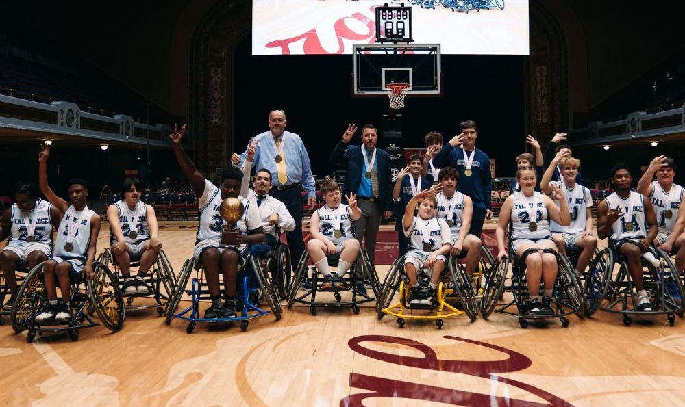 Tallmadge wheelchair basketball team.