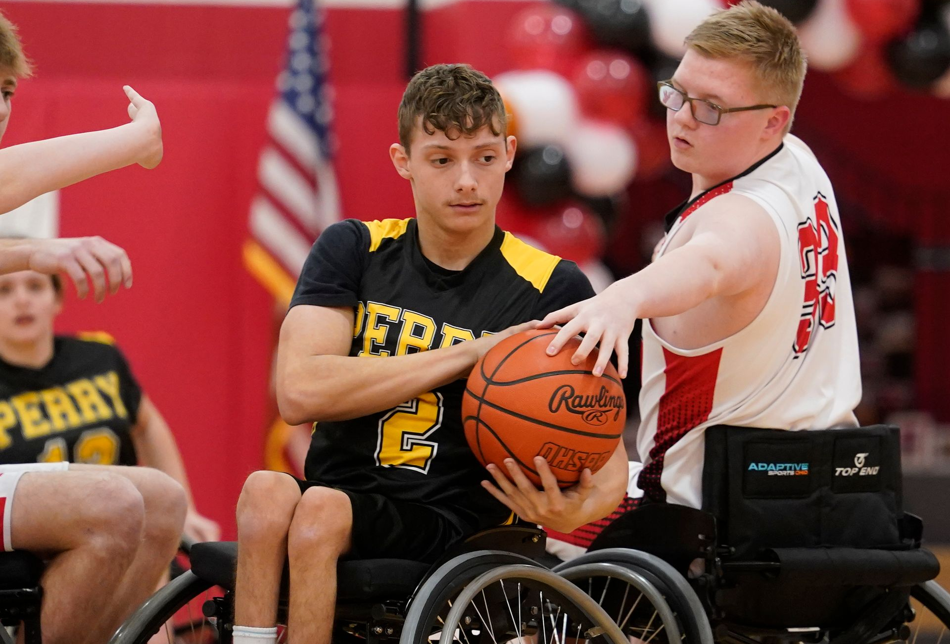 Perry wheelchair basketball team. 