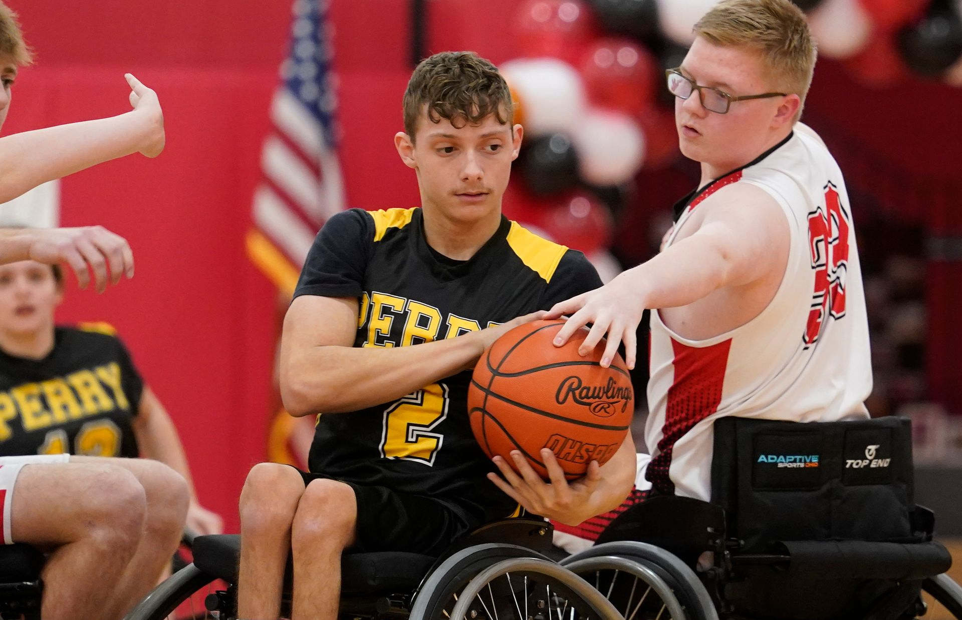 Perry wheelchair basketball team. 