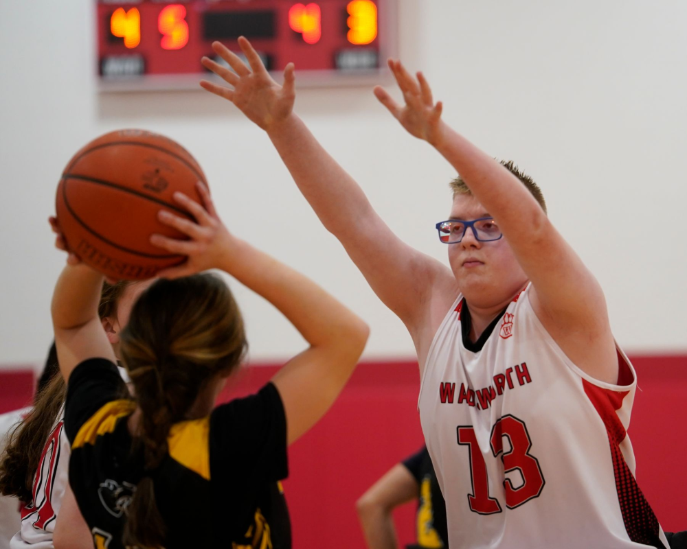 Wadsworth wheelchair basketball team.
