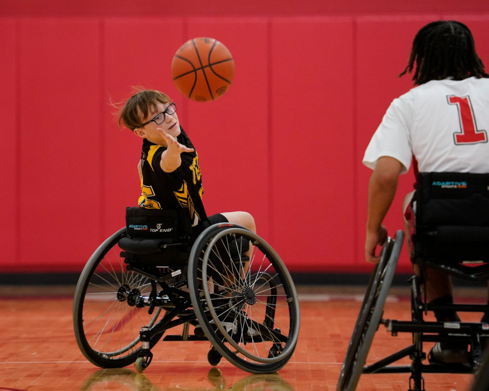 Perry wheelchair basketball team. 