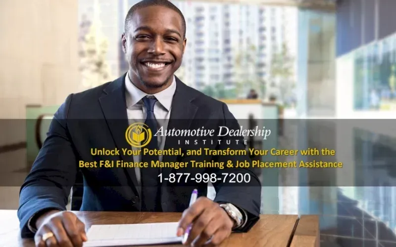 Automotive Dealership Institute F&I Training Certificate