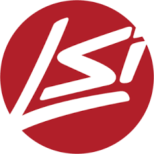 White stylized "LSI" letters in a red circle.