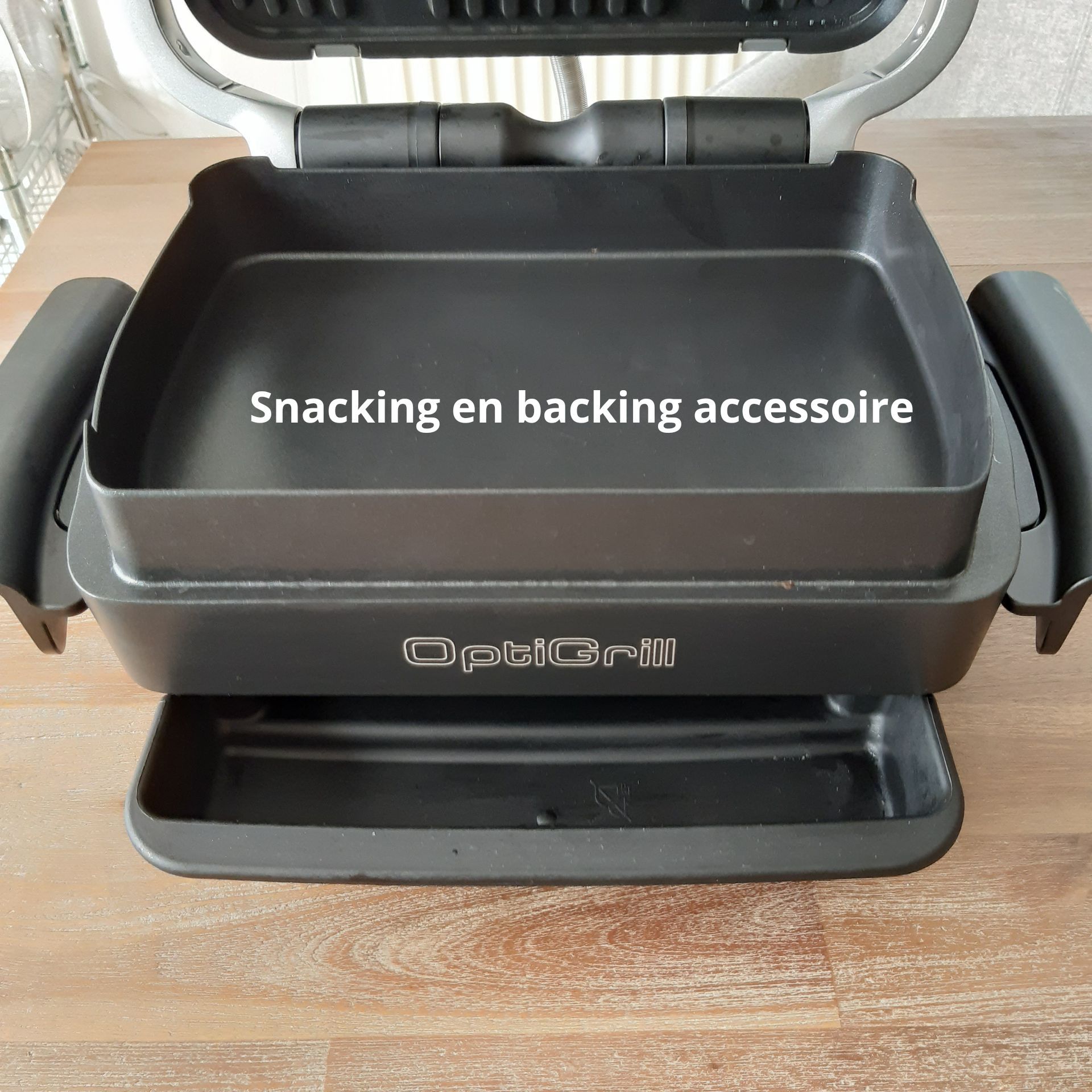 scroll verder voor het recept Open de OptiGrill met het accessoire