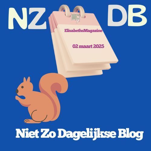 A squirrel with a calendar, blog title