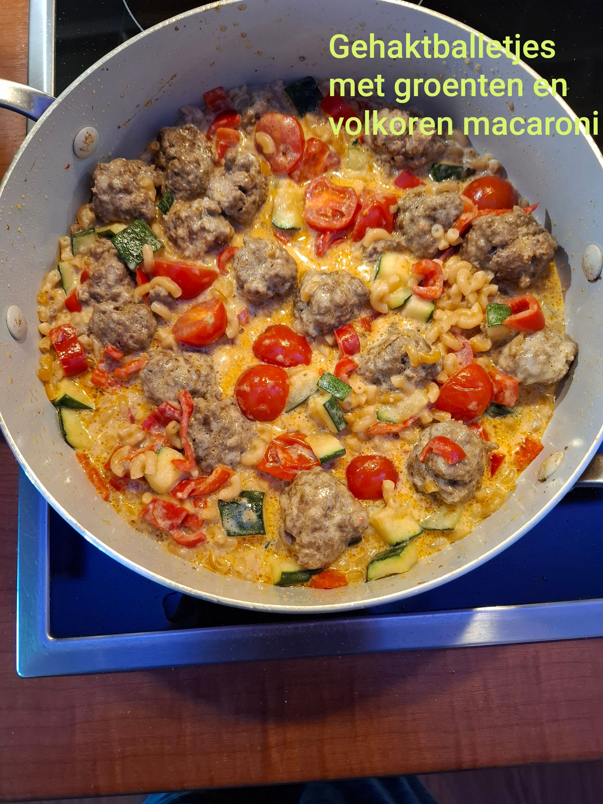 Verderop de pagina staat het recept